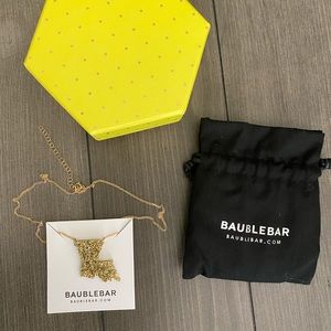 Baublebar acrylic Louisiana pendant necklace